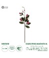 GloboStar® Artificial Garden DARK PING MAGNOLIA BRANCH 21421 Τεχνητό Διακοσμητικό Κλαδί Ροζ Μανόλια Y120cm